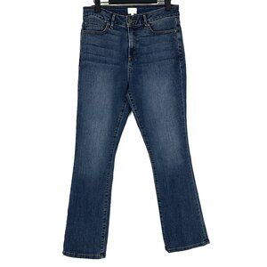 ANN MASHBURN Women's Straight Leg Jeans - Dark Blue